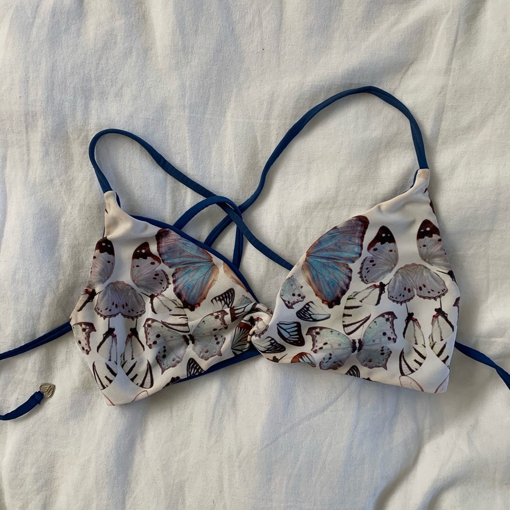 Wildfox Butterfly Sky Bikini Top